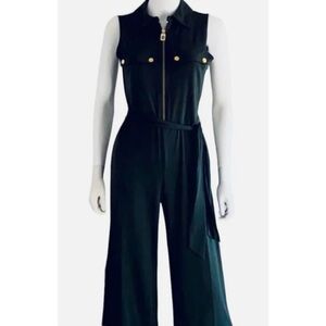 Black Sleeveless Jumpsuit